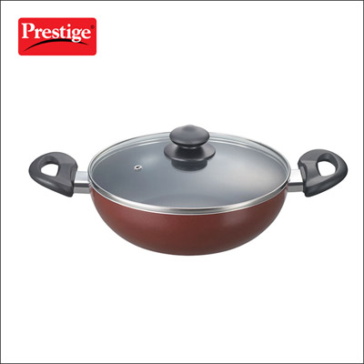 "Omega Deluxe Granite non-stick Kadai -260mm with Lid - Click here to View more details about this Product